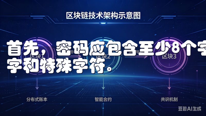 首先，密码应包含至少8个字符，包括大写字母、小写字母、数字和特殊字符。