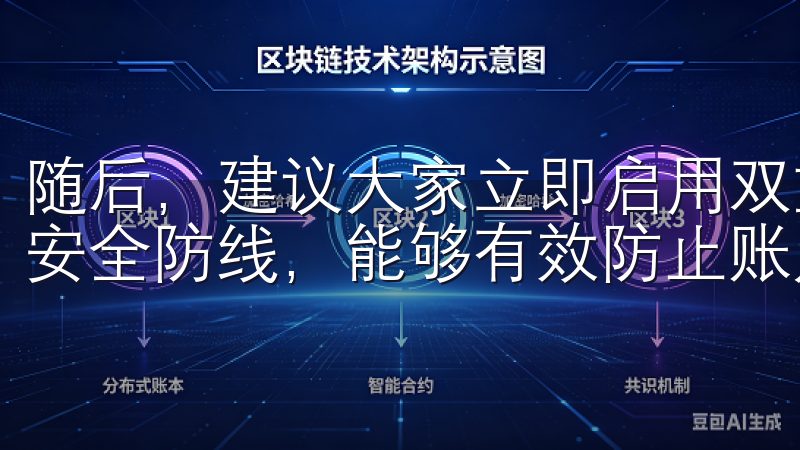 随后，建议大家立即启用双重认证（2FA），这是一道重要的安全防线，能够有效防止账户被盗。